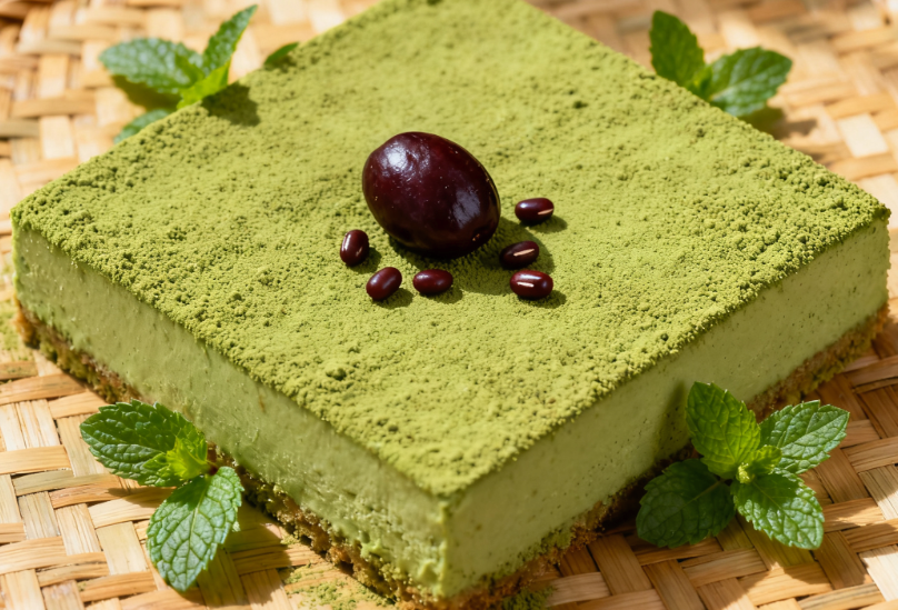 抹茶红豆蛋糕